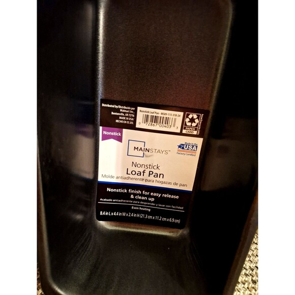 Mainstays‎ Non-Stick Loaf Pan 2 Pans - Picture 4 of 7